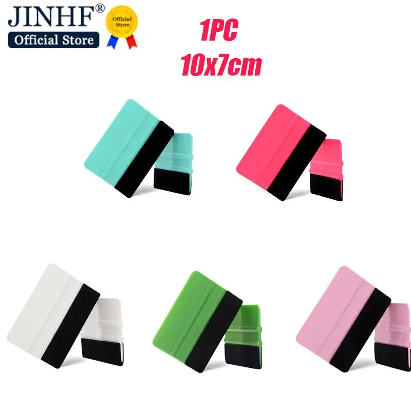 Vinyl Installation Tinting Tools Car Sticker Accessories Carbon Film Wrapping Felt Squeegee Scraper Window Cleaning Wiper 10x7cm