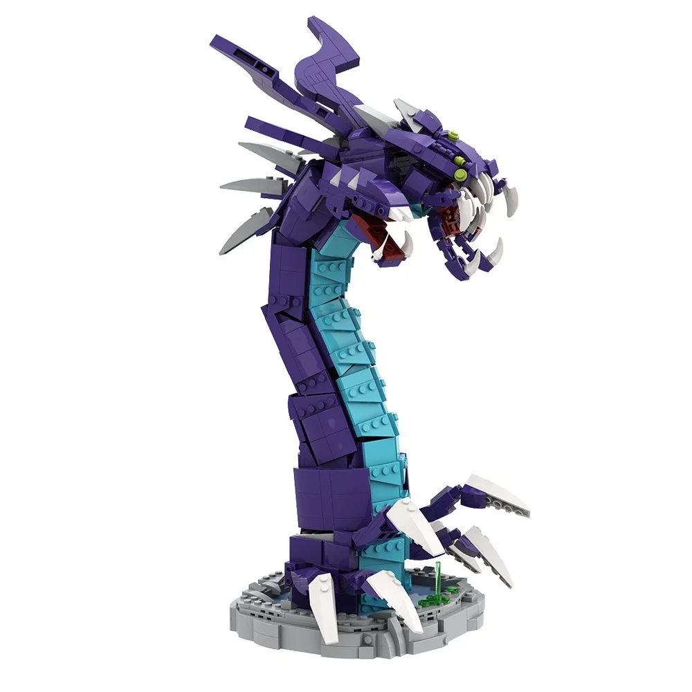 Gobricks MOC Game Barons Nashs Soul Verslindende Zee Worm Monster Bouwsteen Set Tekens Draken Speelgoed Voor Kinderen Verjaardagscadeau