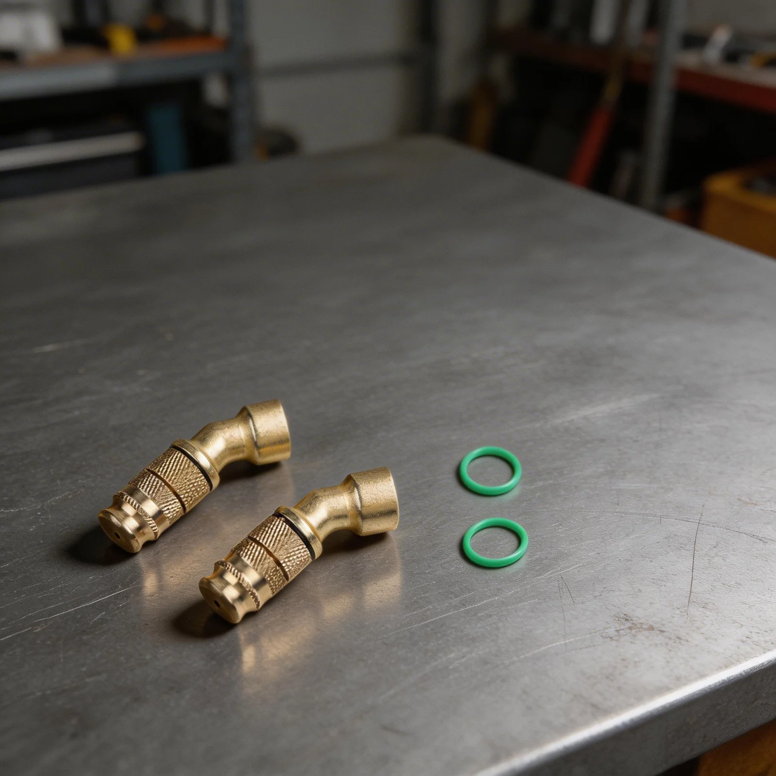 Electric Sprayer Brass Atomizer Nozzle Pack 2pcs Adjustable Distance Feature for Garden and Farm Spraying Tasks