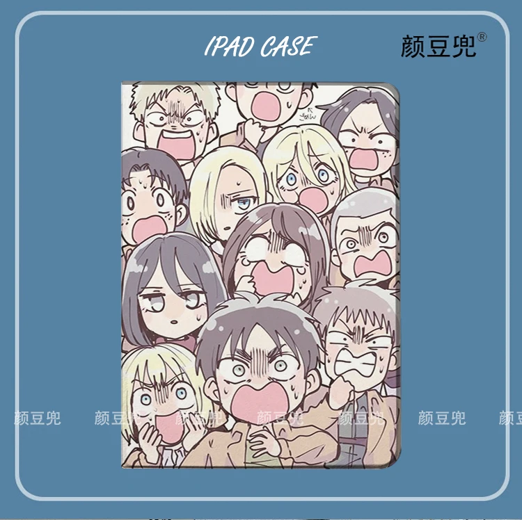 Attack On Titan Anime Case For iPad 10.2 9th 10th Air 2 3 Mini 6 5 Case Luxury Silicone Pro 12.9 For iPad Air 4 iPad Pro 11 Case