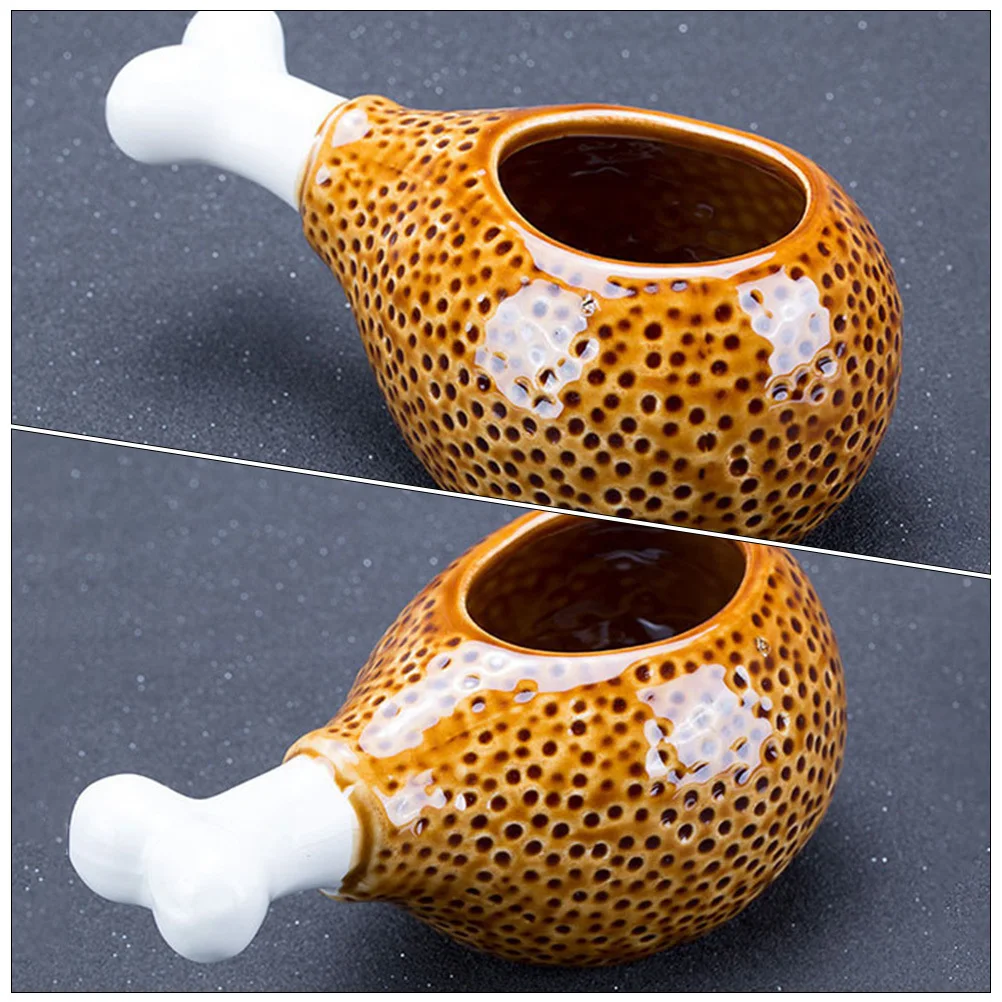 

Drumstick Ceramic Wine Cup Smooth Surface Creative Cocktail Glass for Holiday Party Multi-Purpose Beverage Mug