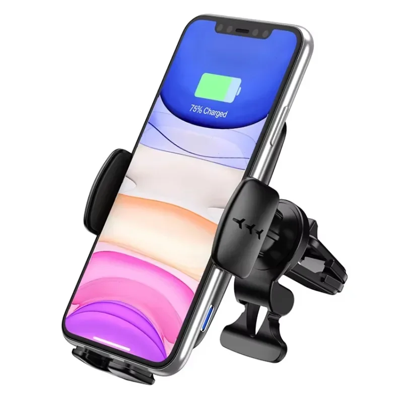 Automatic gravity wireless fast charging car mobile phone holder is suitable for smartphone 5w output power