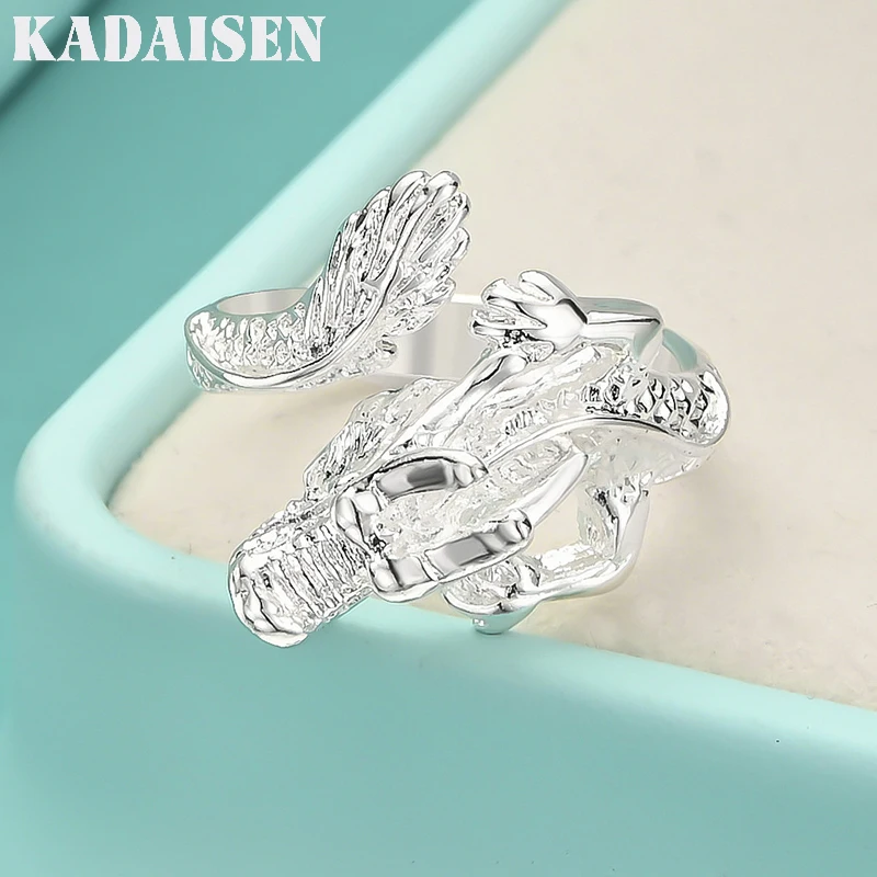 

925 Sterling Silver Domineering Dragon Ring For Men'S Fashion Party Gifts High Quality Noble Fine Jewelry