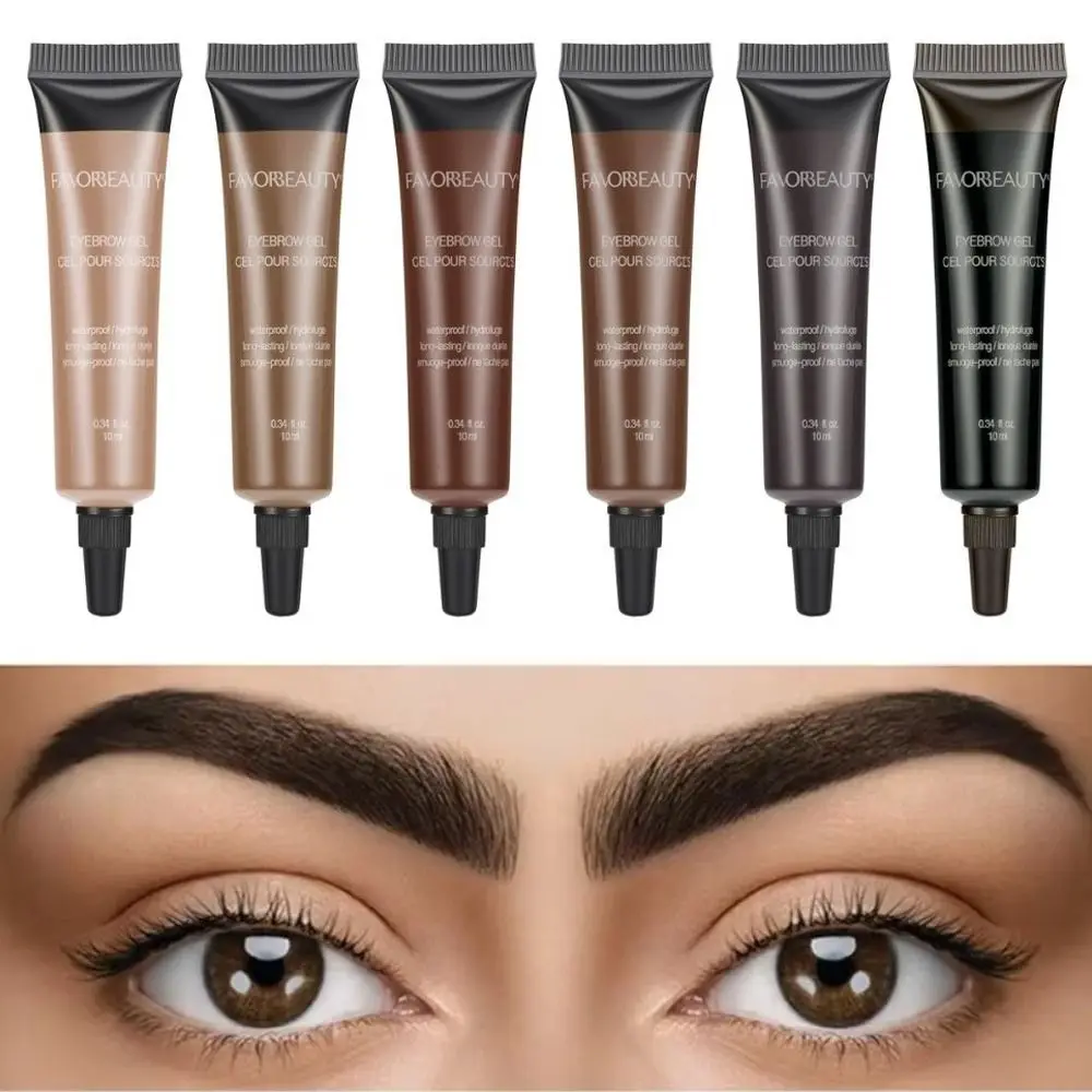 New Waterproof Liquid Eyebrow Gel Styling Liquid Long-lasting Eyebrow Dye Cream Smudge Proof Brow Gel Beauty Routine