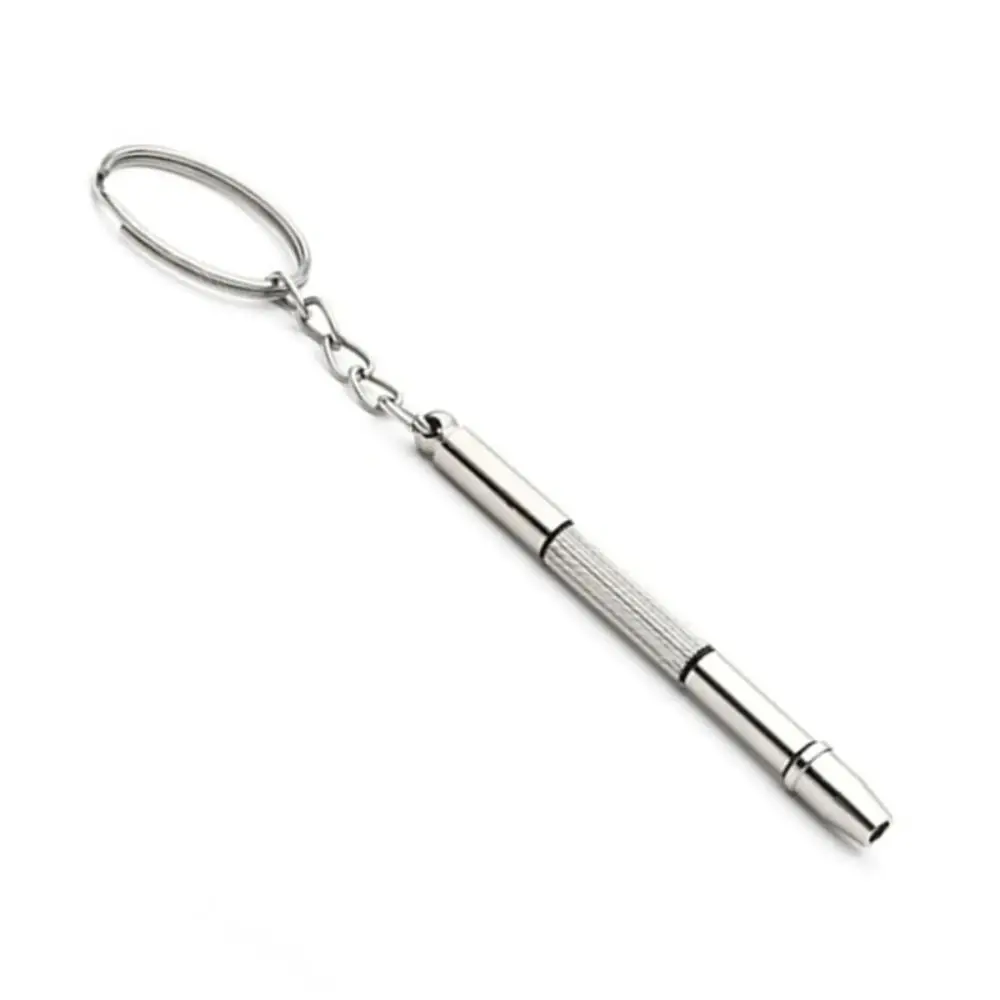 Portable 3 In 1 Screwdriver Multi-functional Stainless Steel Small Screwdriver Precision Mini Tools Screwdriver With Keychain