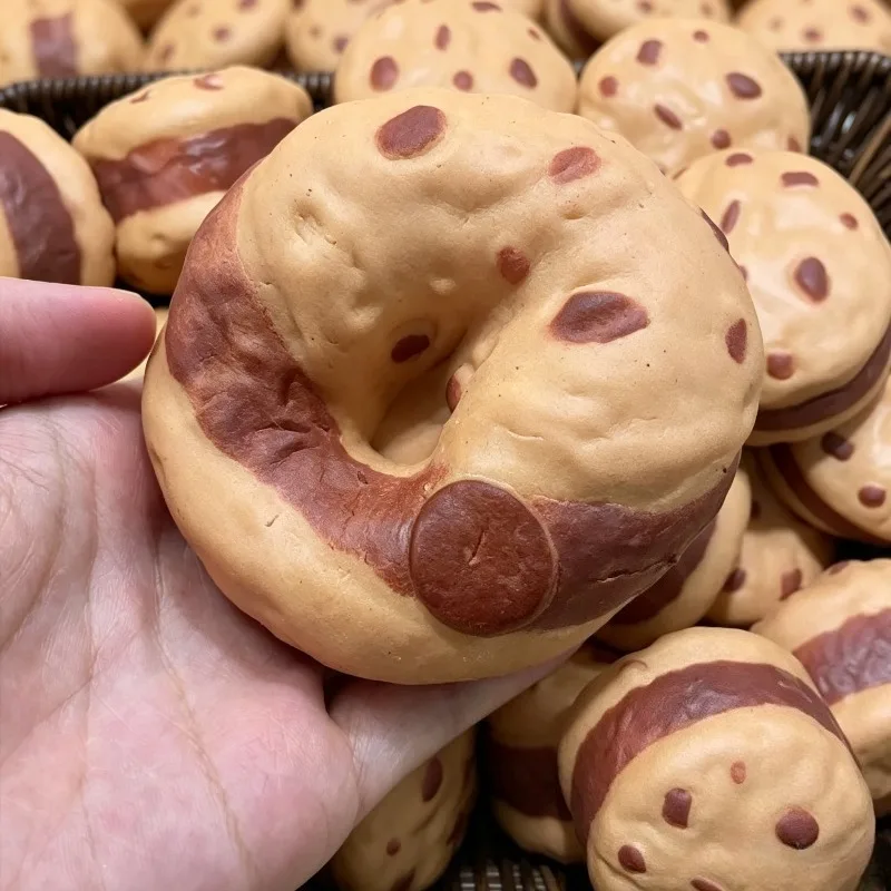 Crunchy Chocolate Cookie Squishy Stress Ball Round Block Squeeze Toy ASMR Anti‑Stress Hand Relax Fidget Gift Hand Relax Gift Toy