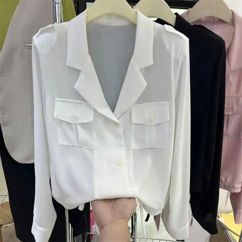 

Модный тонкий костюм, пальто, новинка 2025 года, солнцезащитная короткая куртка, женская одежда, летнее тонкое высококачественное однотонное короткое пальто, топ