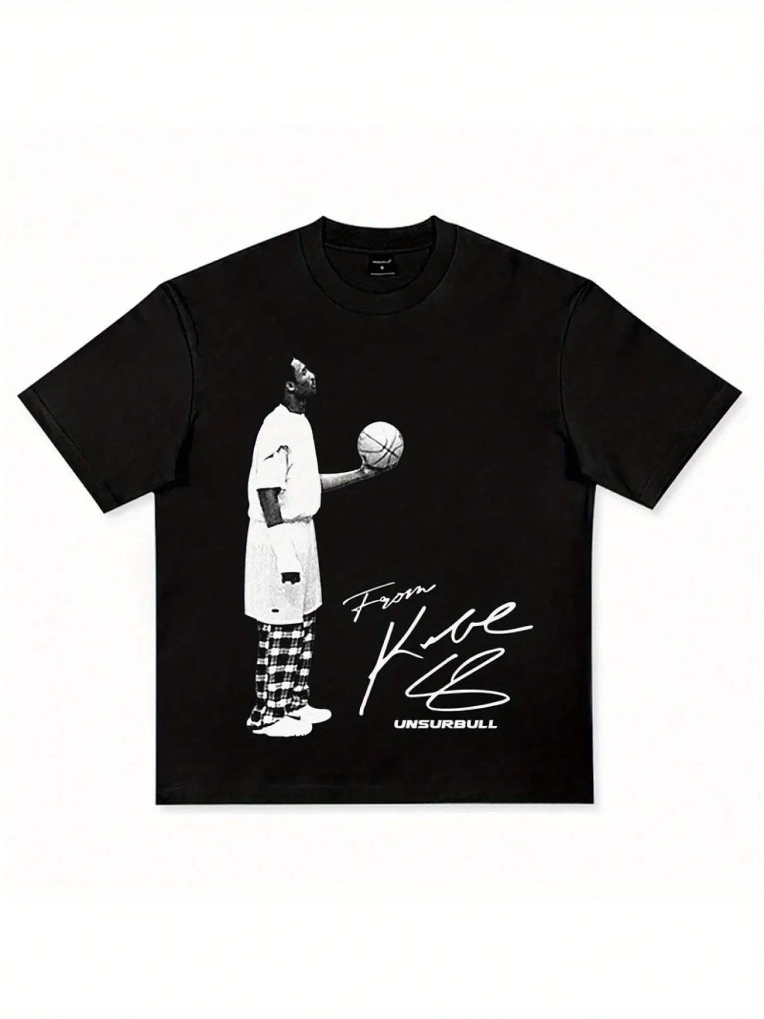 T-shirt American Star Ross James Morant Curry Digitale sprayprint Top met korte mouwen Casual sport Street Fashion