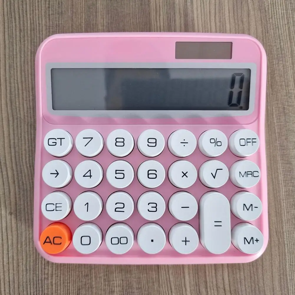 Калькулятор с высокоточными датчиками, обтекаемый калькулятор с 12-значным ЖК-дисплеем и механическим ключом