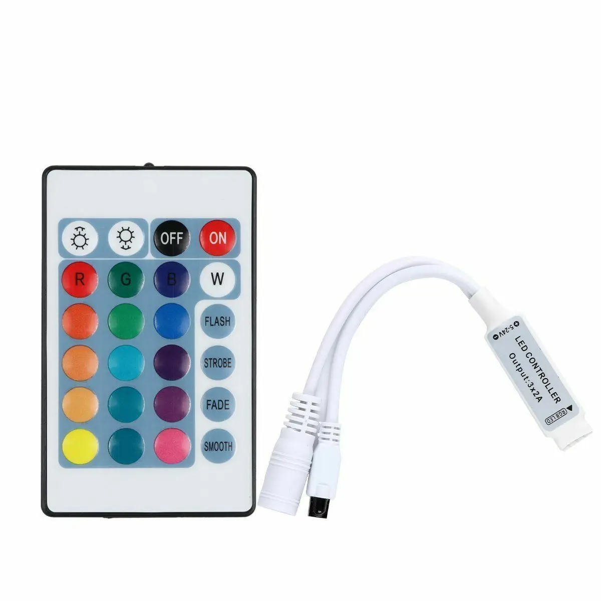 DC 12V Dimmer Led Controller LED IR RGB Controler LED Lights Controller IR Remote For RGB 3528 5050 LED Strip