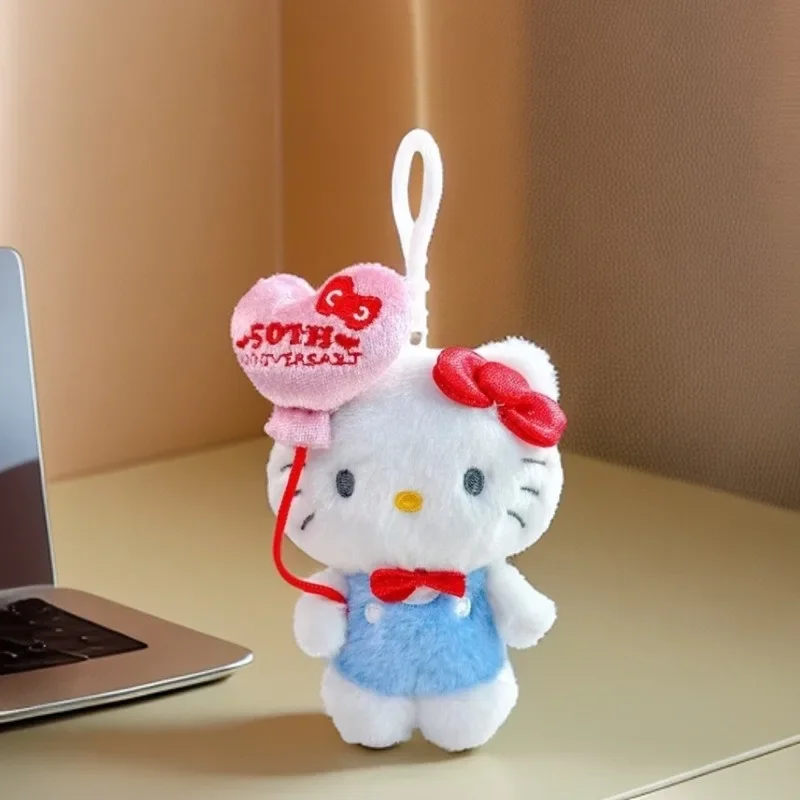 Sanrio Hello Kitty Pluche Pop Sleutelhanger Cartoon Anime Leuke KT Kat Mode Meisjes Rugzak Hanger Kinderen Speelgoed Vakantie Geschenken