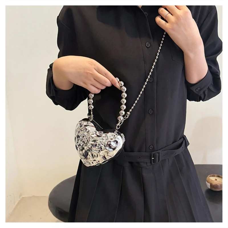 Elegant Acrylic Handbag Crossbody Bag Chain Shoulder Purse Satchel Suitable for Fashionable Women and Student