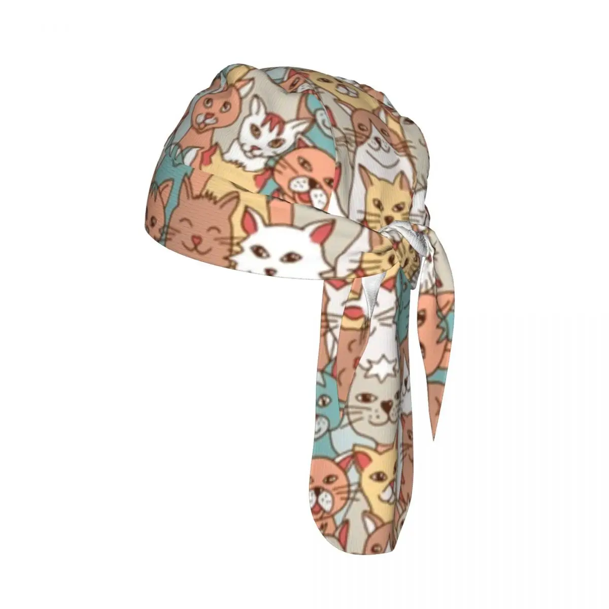 

Quick-drying Cycling Cap Breathable Wicking Bandana Cats Faces Outdoor Running Hiking Bicycle Headwear