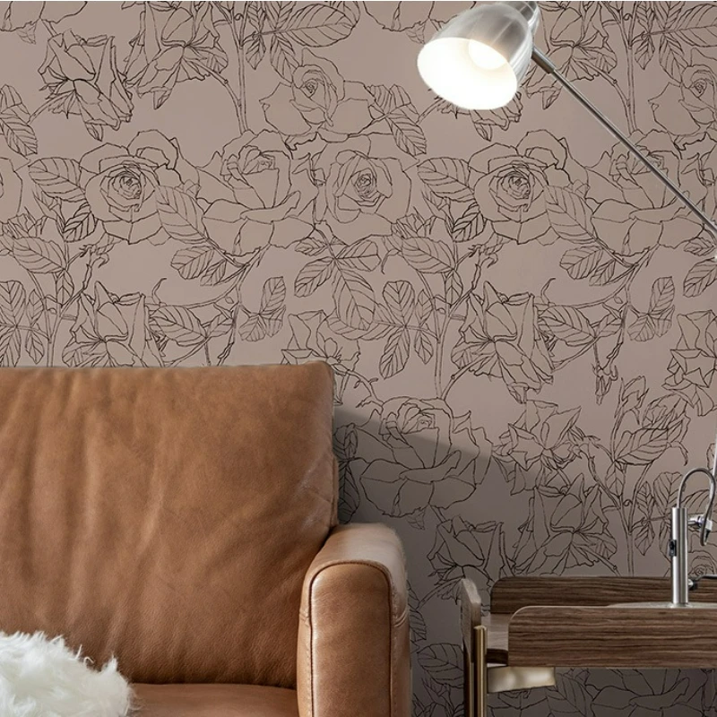 Self-adhesive Background Wall Sticker Sketch Thickened Waterproof Wallpaper Bedroom Living Room Home Decoration Sticker