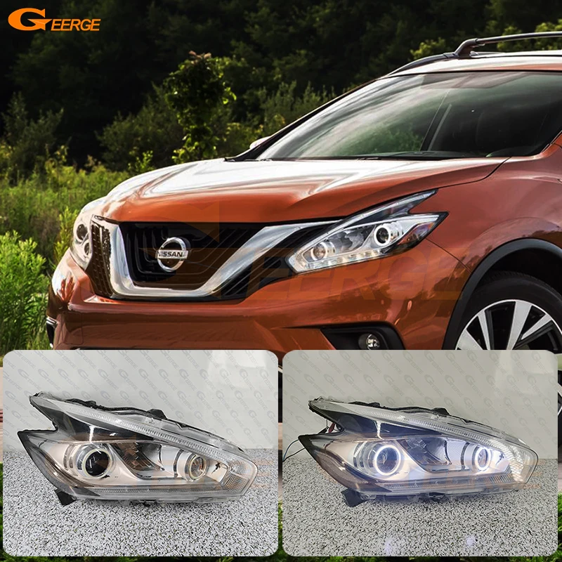 

For Nissan Murano Z52 2015 2016 2017 2018 Excellent Ultra Bright COB Led Angel Eyes Kit Halo Rings Day Light