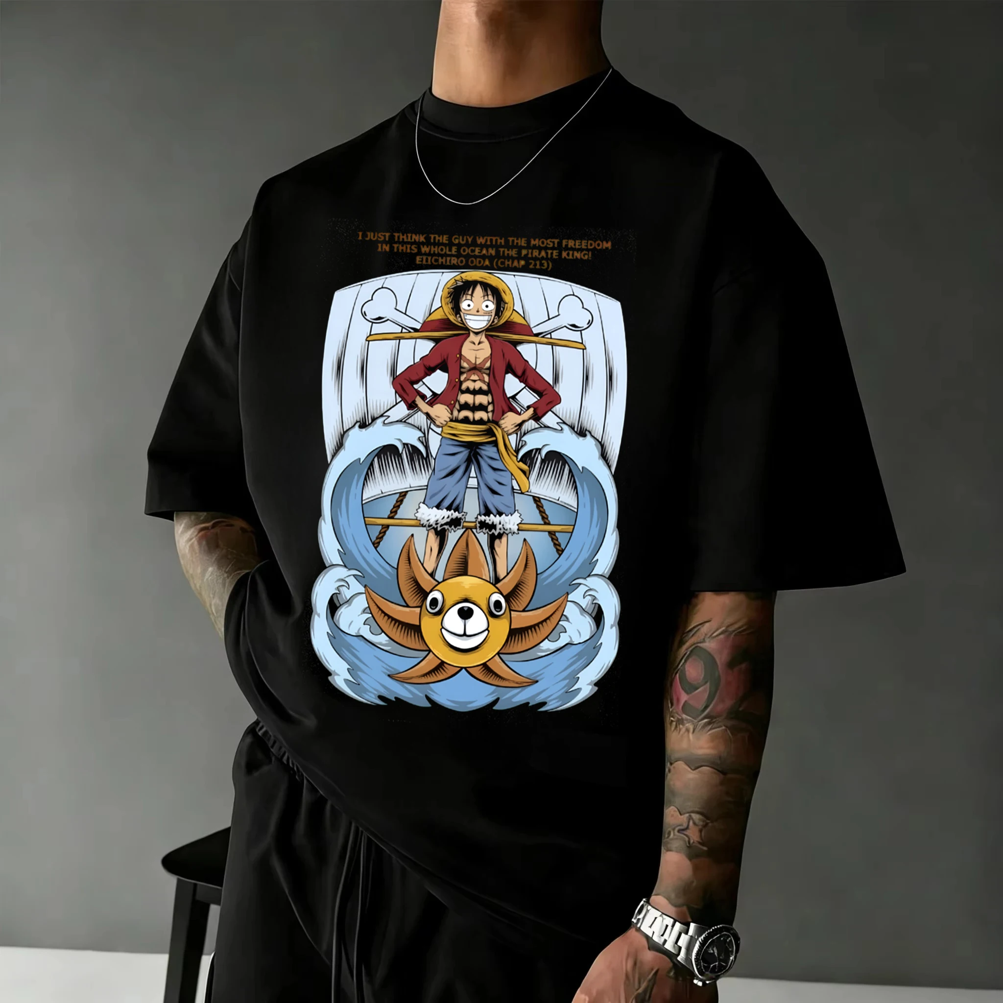 One Piece Anime T Shirt Men Women Cotton Short Sleeve Tee Tops 2026 Summer Luffy Zoro Sanji Graphic Print Streetwear Casual Y2k