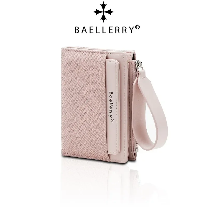 

Модный кошелек Baellerry с застежкой-молнией, женский короткий кошелек-портмоне с множеством отделений для карт