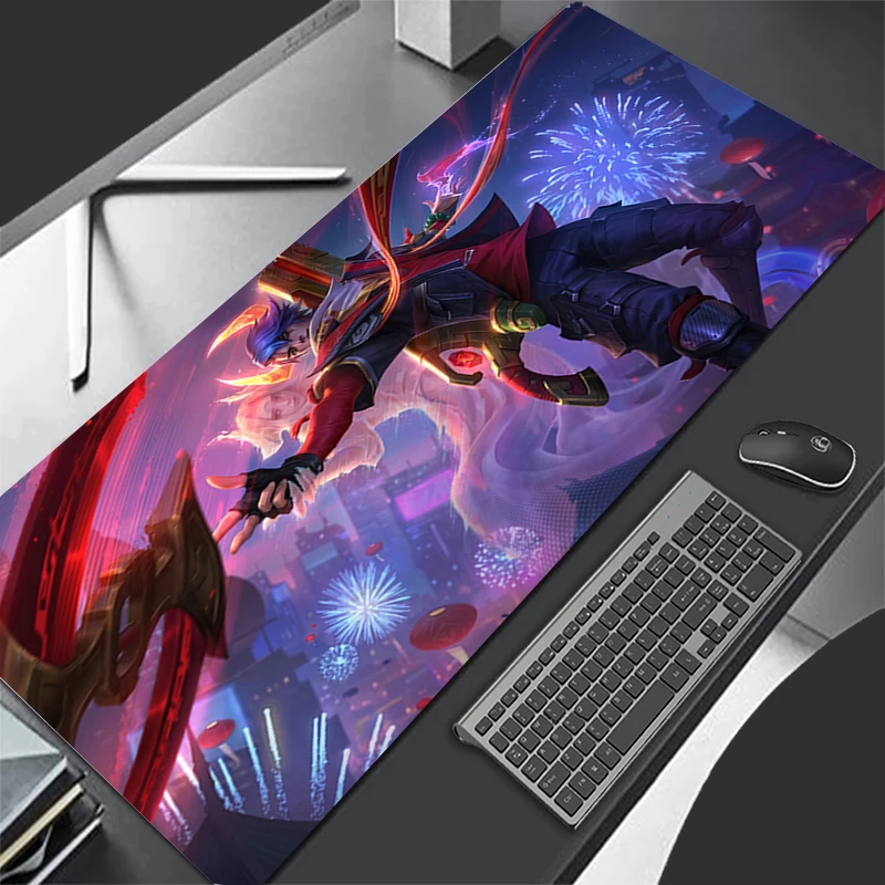 Mousepad Pattern Mouse Pad Desk Mat Computer Gaming HD Keyboard Pad Aphelios L-league Of Legends Rubber Mat Non Slip Mouse Mat