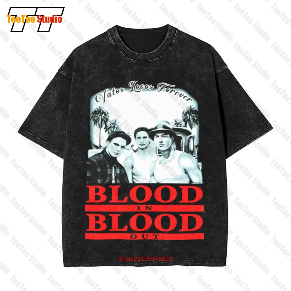 Blood In Blood Out Vatos Locos Chicano Street Gang Vintage Oversized T-Shirt 6H8K
