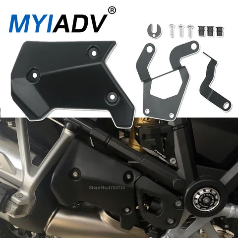 Для BMW R1250GS R1200GS LC 2013-2022 2023, крышка выхлопной заслонки мотоцикла, верхняя боковая панель, защита рамы, защита среднего заполнения