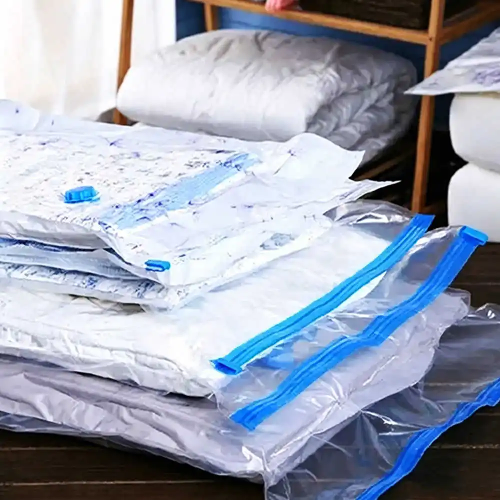 

5PCS Vacuum Compression Bags Space Saver Reusable Airtight Sealed Storage Bag Clothes 40x60 60x80 80x120 Home Travel Organizer