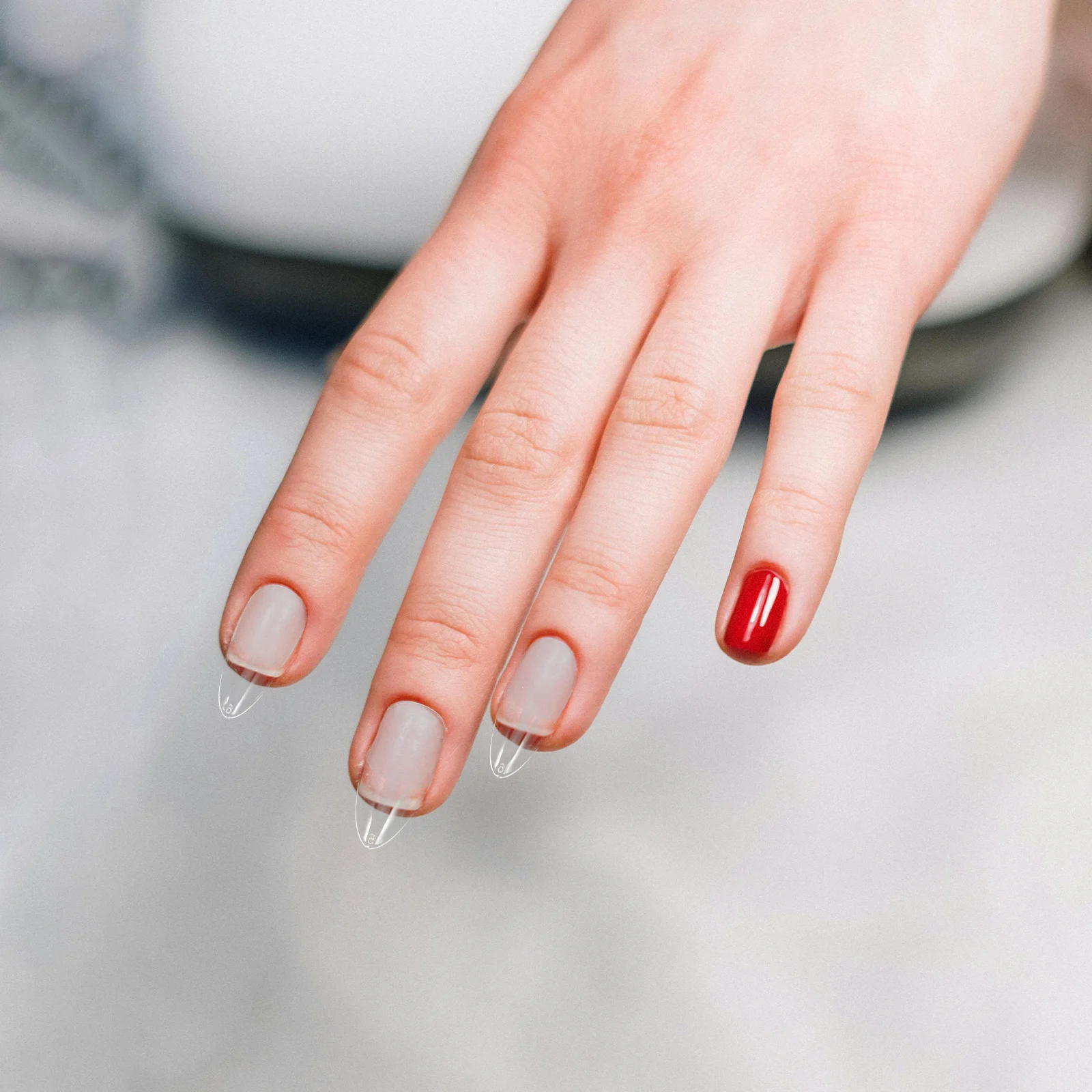 120개 클리어 프레스온 네일 풀커버 가짜 손톱 팁 DIY 여성용 매니큐어 도구 네일 팁 가짜 손톱 팁