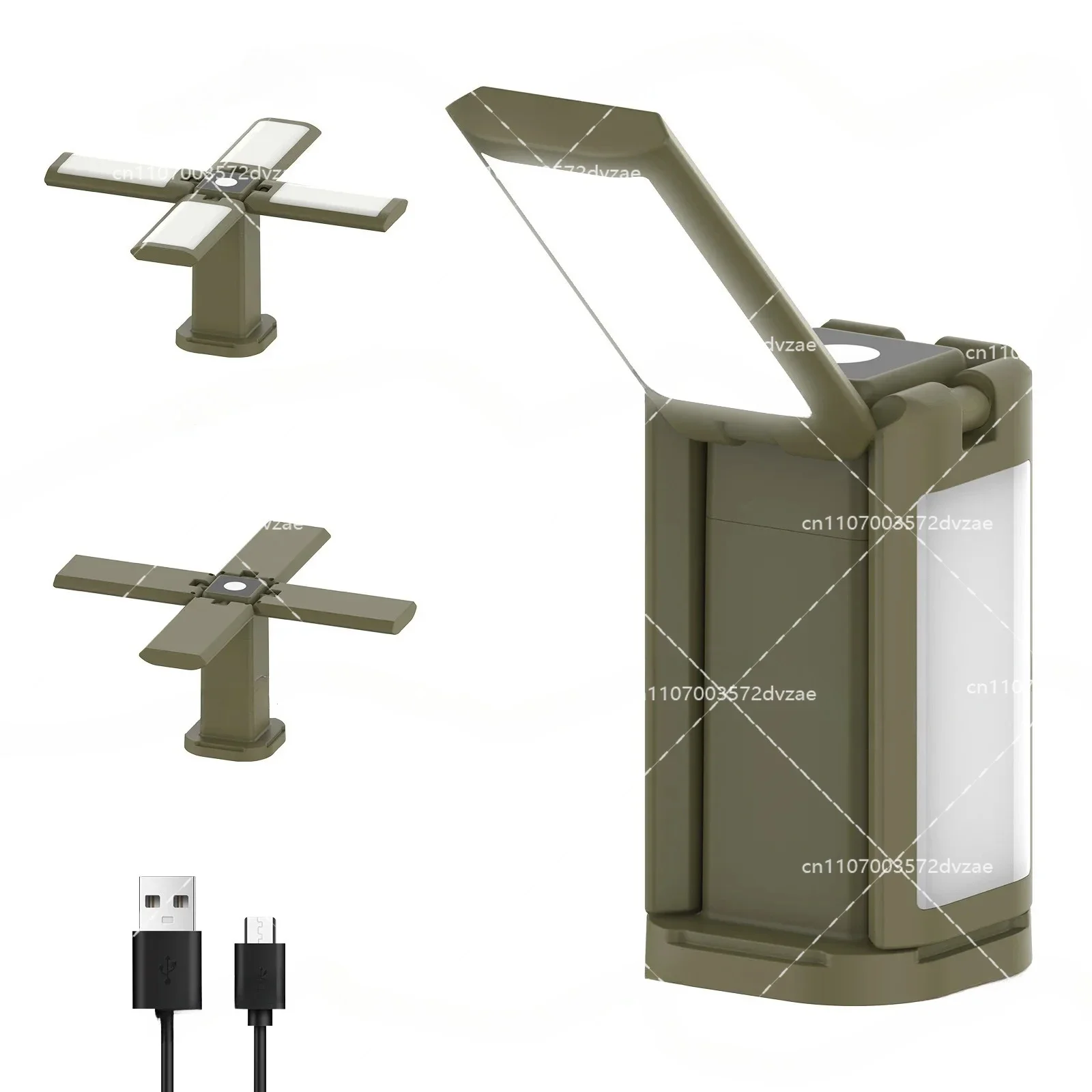 Waterproof Outdoor Ambient Camping Light with Retractable Tripod Searchlight Portable Adjustable Brightness Camping Lantern