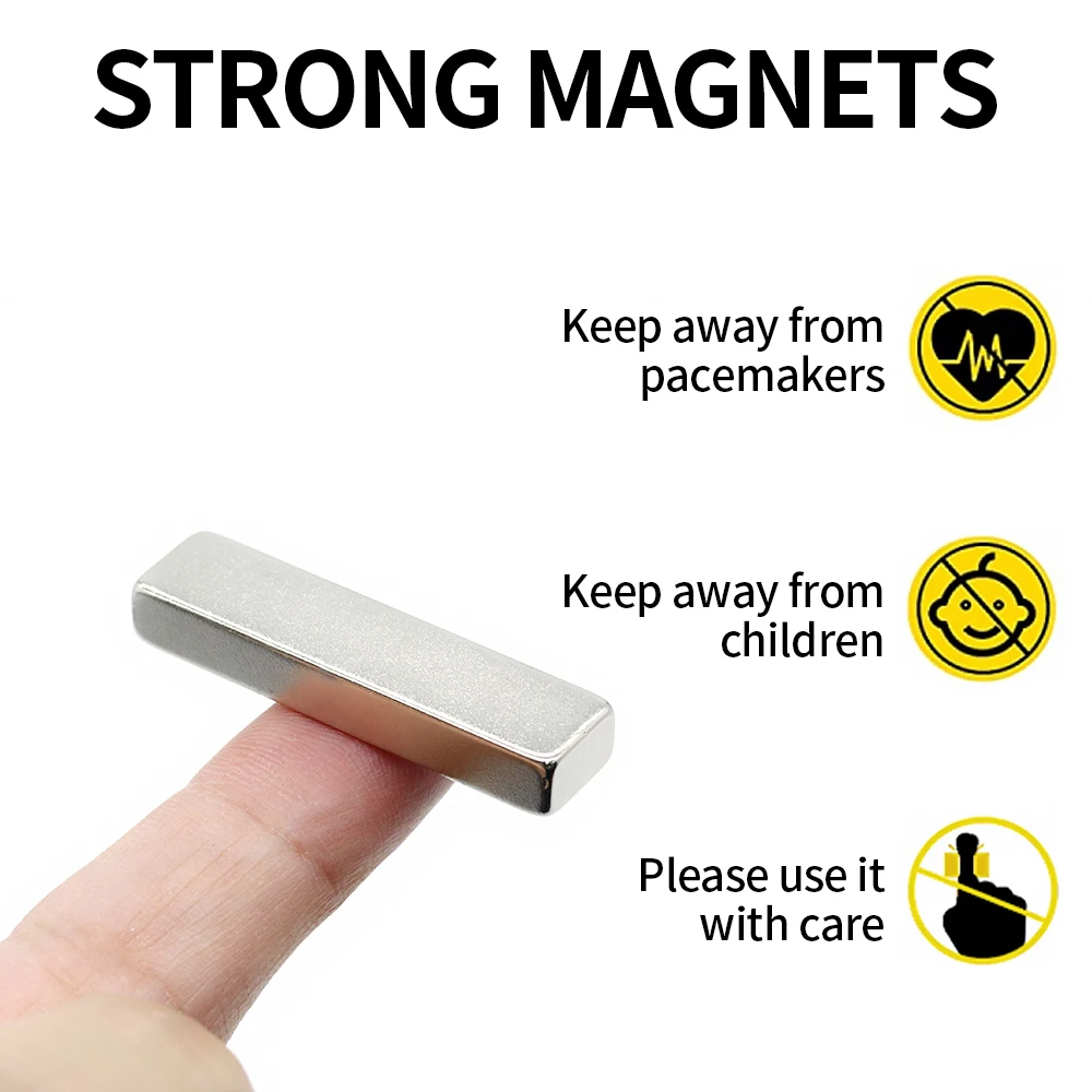 40x10x6mm Block Super Strong Neodymium Magnet N35 Powerful Magnetic NdfeB Permanent Refrigerator Magnet imanes DIY