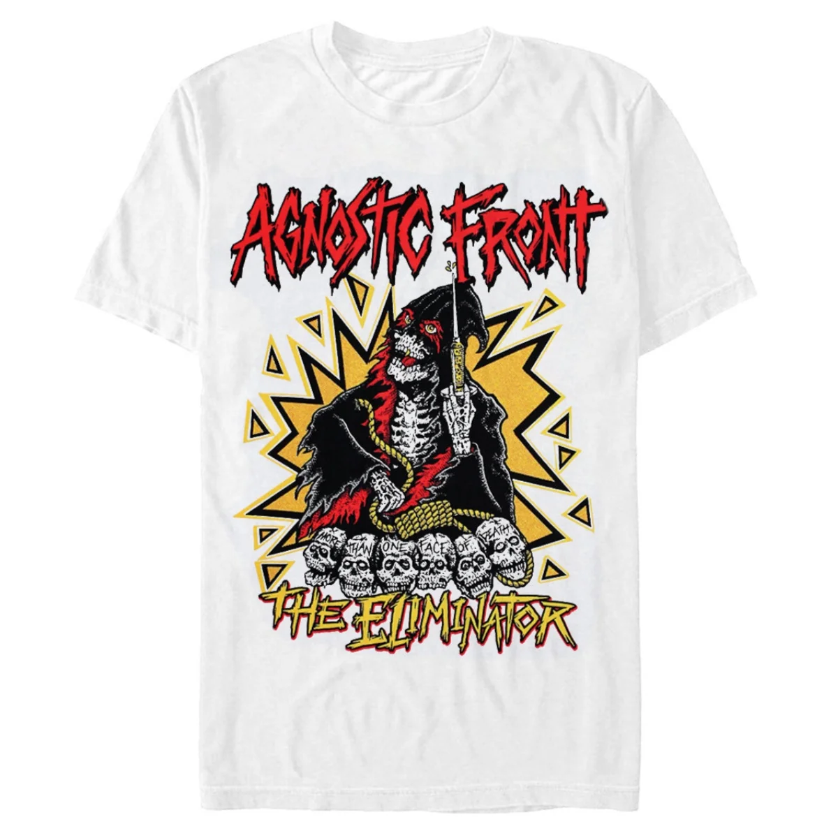 New Summer Agnostic Front Graphic Cotton Band T-shirt Unisex Summer Short Sleeve Fashion Brand Tee Luxury Casual Vintage Tees