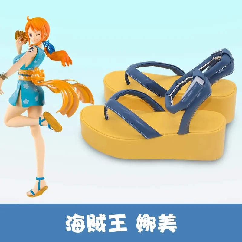 Anime Nami Cosplay Schuhe Stiefel Spiel Rollenspiel Halloween Karneval Party Outfit Weihnachten Requisite Frauen Männer nach Maß