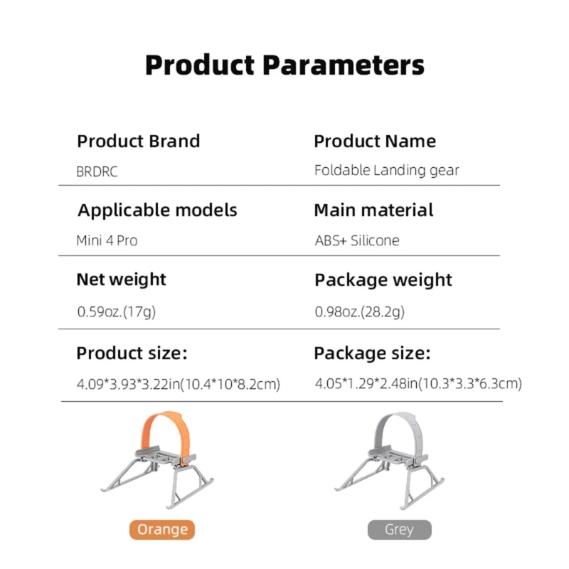 Mini protector soporte hélice para tren aterrizaje protector aviones Mini 4
