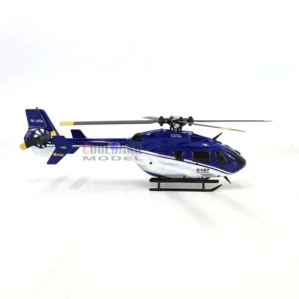 Aeronave de Controle Remoto com Única Lâmina, Aileron, Modelo Ec135, C187, Helicóptero, Brinquedo Grátis