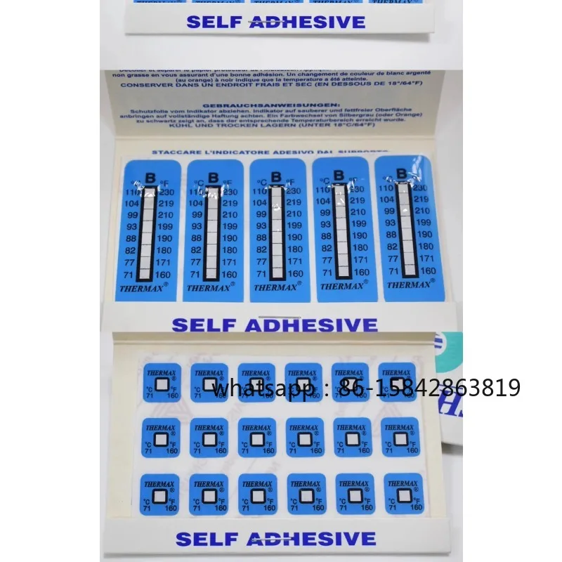 Thermax Temperature Measuring Paper Imported From The UK, Sensing Color Changing Stickers,sensing Test Strips,measuring Stickers
