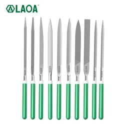 LAOA Assorted File Set Small Thwart Woodworking Scrubbers Coarse Tooth Square File Triangle File Sanding Tools
