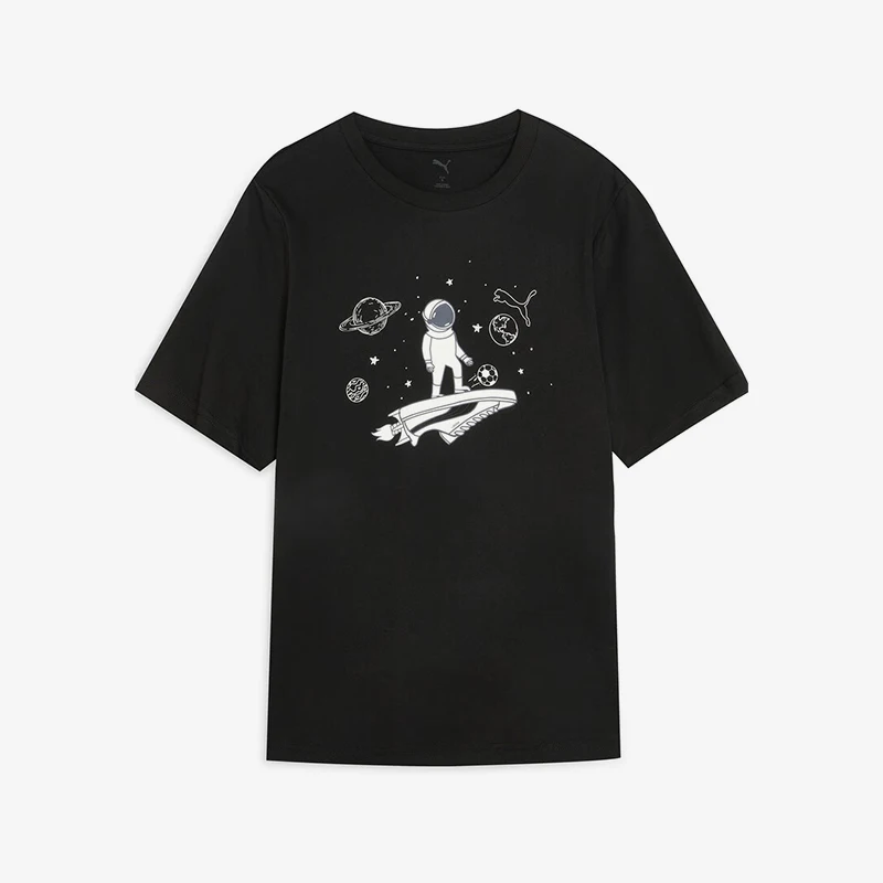 Puma genuine summer men's round neck printed soft and breathable short sleeved T-shirt 691854-01