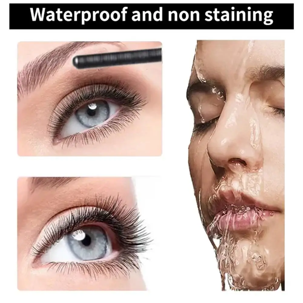 3d Mascara Verlenging Zwart Bruin Wimper Wimper Verlenging Wimpers Borstel Schoonheid Make-Up Langdragende Gouden Kleur Mascara