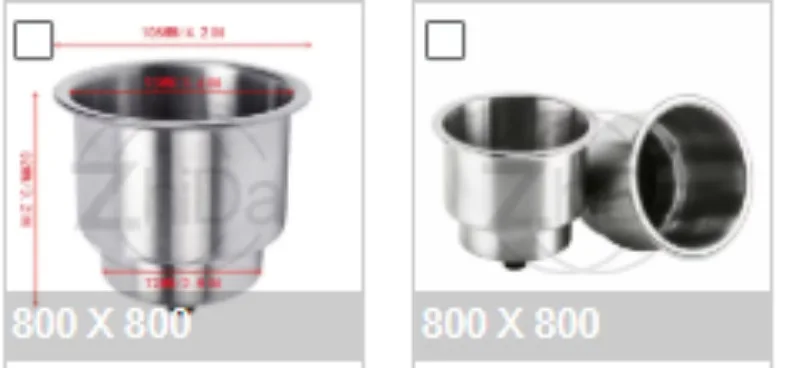 Stainless Steel Cup Holder Without Light, Boat Yacht Kayak Water Cup Bracket, Marine Hardware Fittings