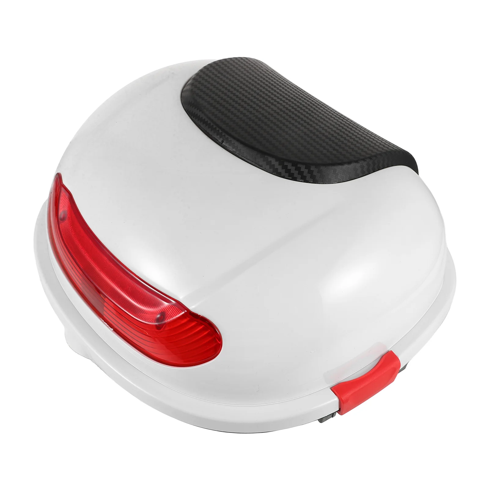 

Motorcycle Tail Box 35L Waterproof Storage Trunk With Key Switch Gas Cap Universal Fit Scooter Electric Motorbike Top Case