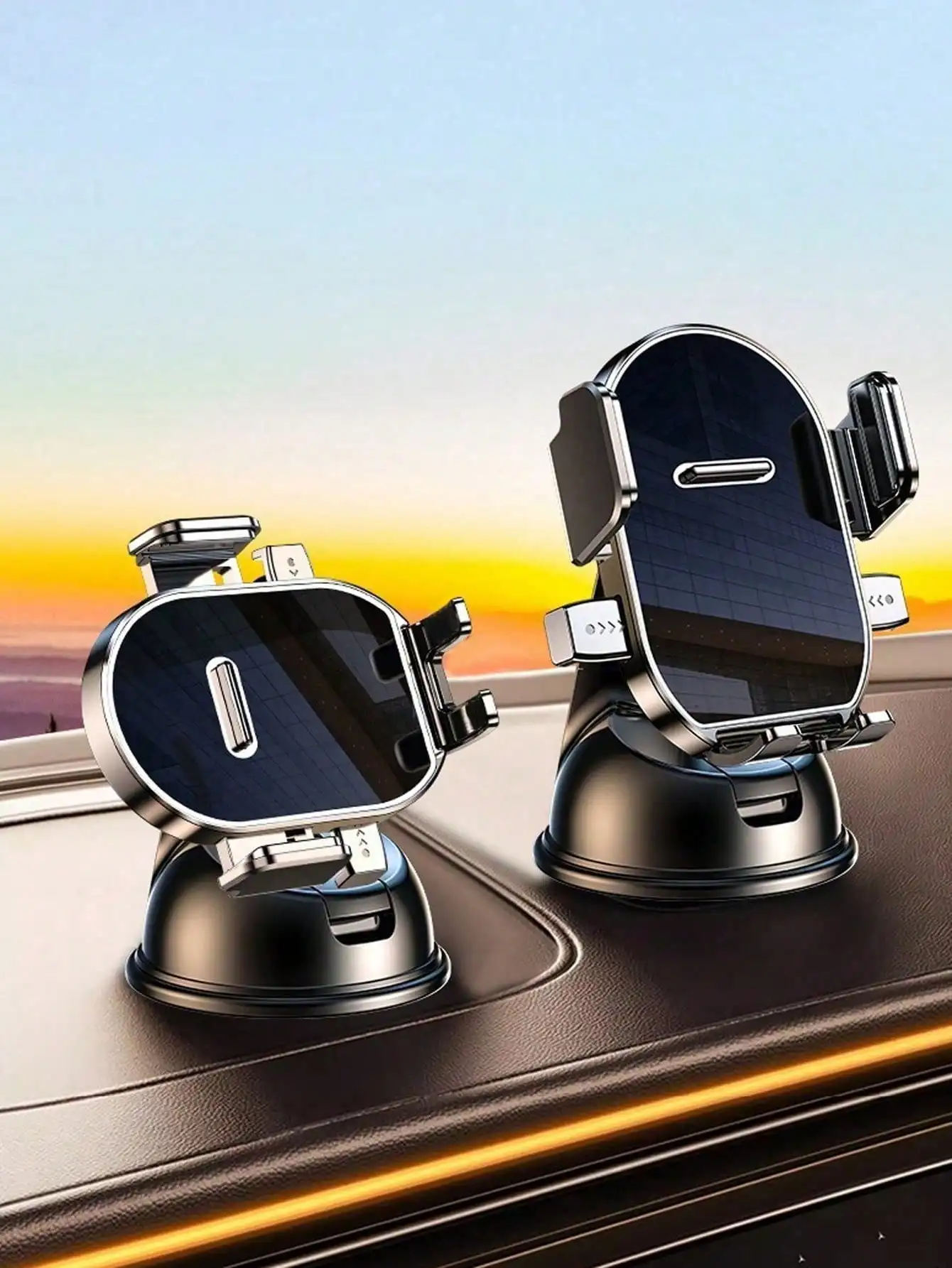 

360 ° Вращающийся держатель для телефона на приборную панель автомобиля - основание на присоске, автоматическая фиксация, ударопрочный, универсальное крепление для навигации