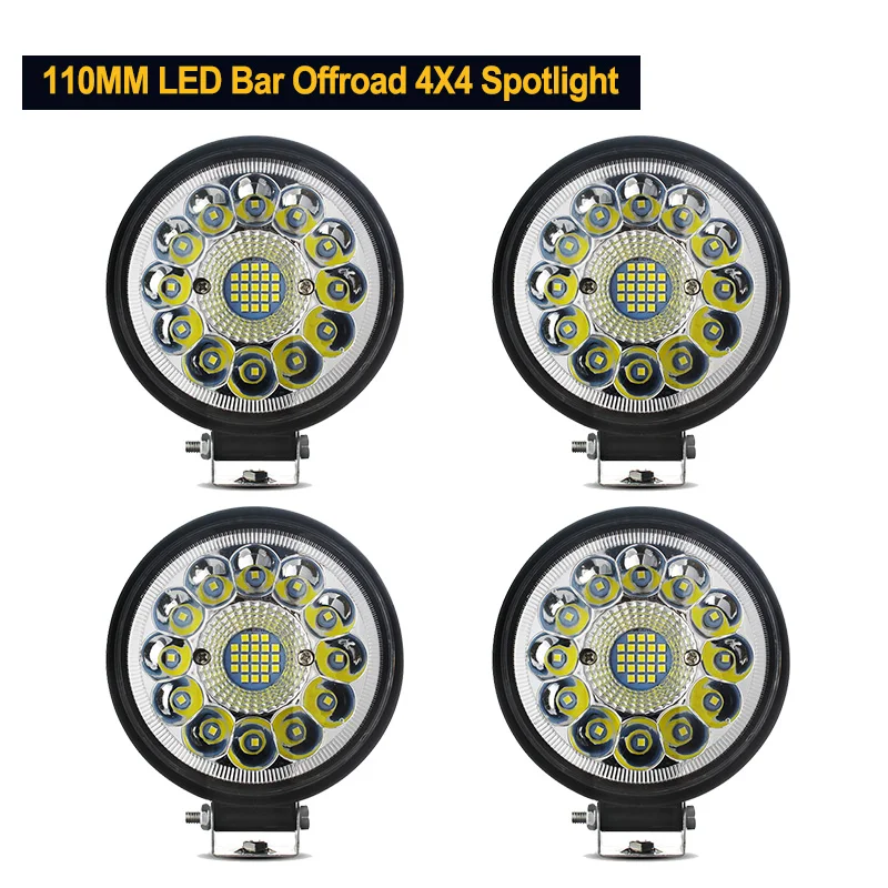33LED Work Light LED Car Front Fog Light 12V 24V for Truck SUV 4X4 4WD Engineering Headlights Off-road LED Circle Headlamp