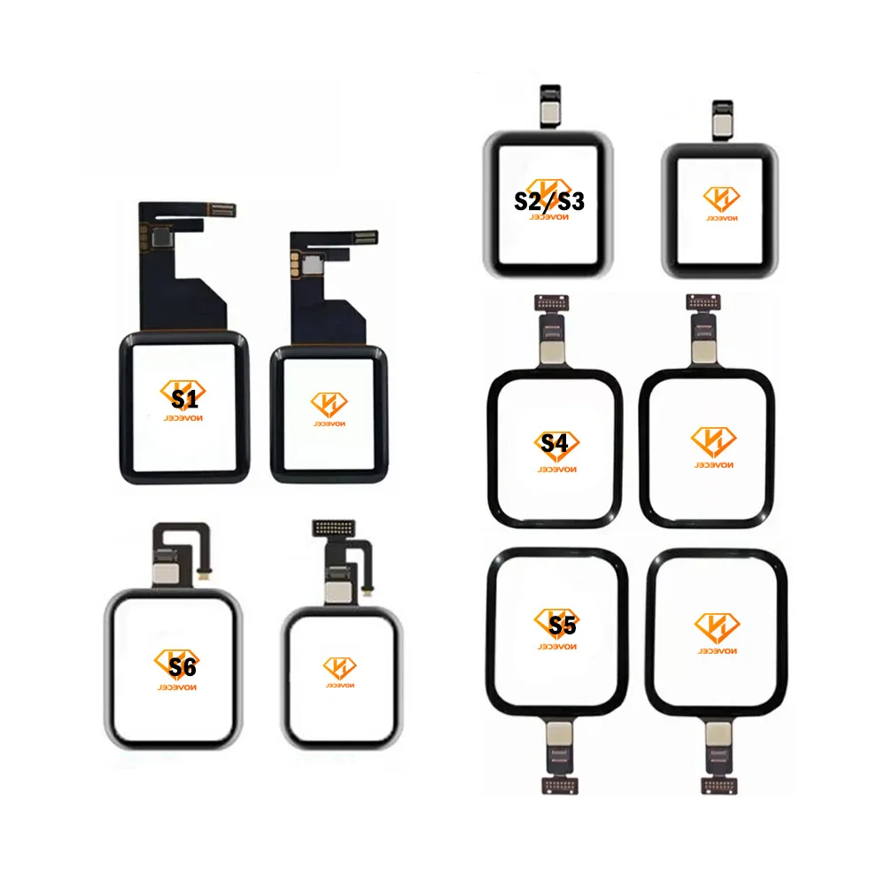 Novecel 5 szt. Panel dotykowy z digitizerem i szkłem OCA do Apple Watch Series 2 3 4 5 6 SE S3 S4 S5 S6 38mm 40mm 42mm 44mm — zdjęcie produktu 4