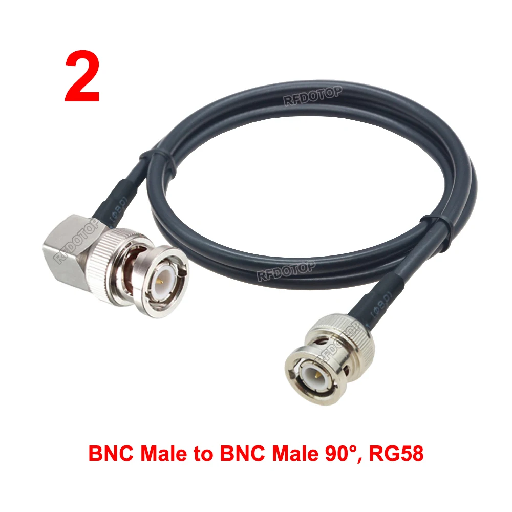Q9 BNC to BNC Male Female Connector Crimp 50Ω RG58 Coax Cable Extension Pigtail 10CM-18M Q9-BNC-50-3 Radio Antenna RF Jumper