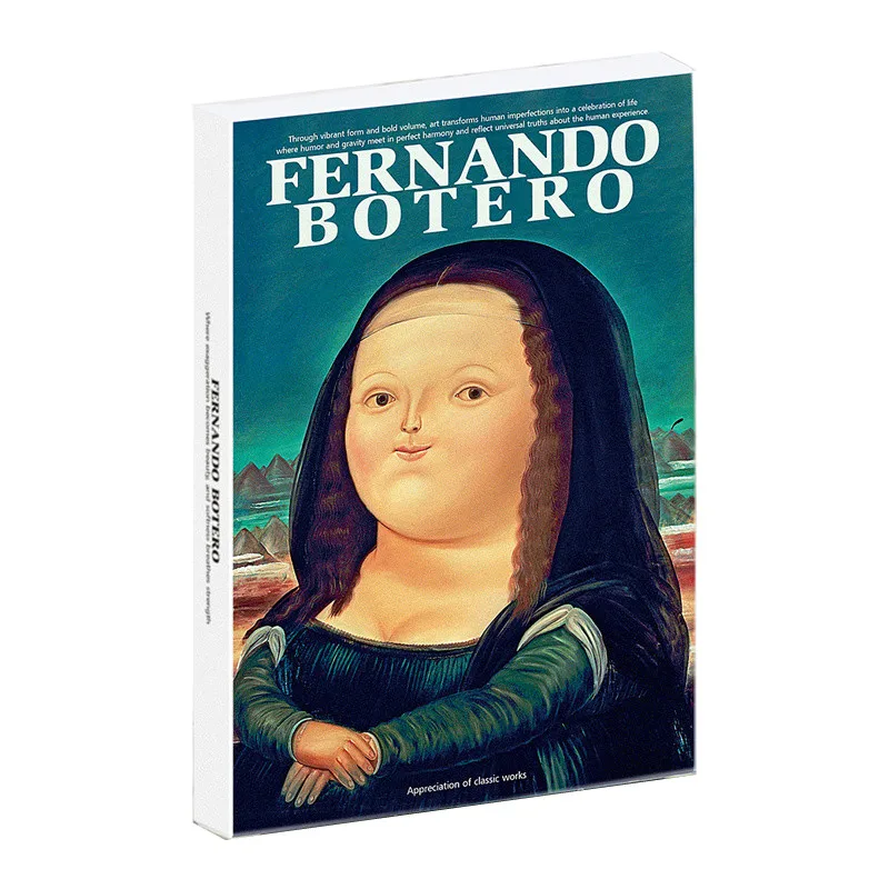 30Pcs Fernando Botero Artwork Postcards Vintage Oil Painting Greeting Cards Art Collection Gift Message For DIY Home Wall Decor