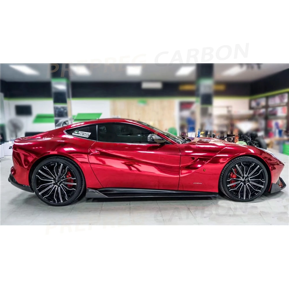 

Боковые юбки из углеродного волокна, фартуки для Ferrari F12 Berlinetta 2013 2014 2015 2016, защитный чехол под дверью, аксессуары для стайлинга автомобилей