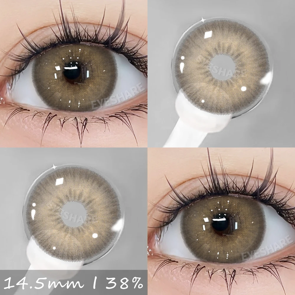 EYESHARE 1Pair Colored Contact Lenses for Eyes Blue Eye Contacts Natural Gray Pupils Brown Contacts Green Lenses Eye Contacts