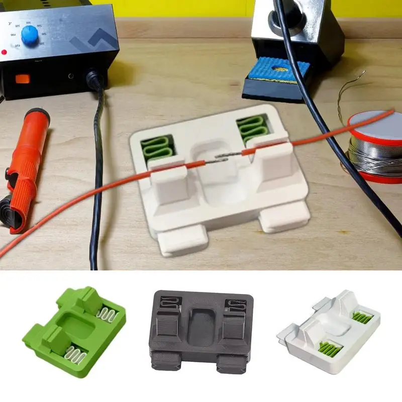 

ABS Soldering Fixture High Temperature Resistant For Thick And Thin Wire Clamps Cable Clamps Welding Repair Tools for Car Audio