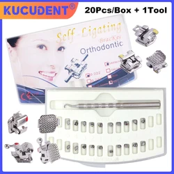 20Pcs/Box Dental Orthodontic Brackets Roth/MBT 022 Active Self Ligating Braces Passive Self-Ligating Dentist Ortho Materials