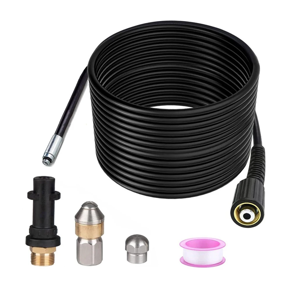 For Effective Cleaning Pressure Washer Hose Flexible Cleaning Nozzle Option Nozzle Swivel Nozzle Option 180 Bar Pressure Rating