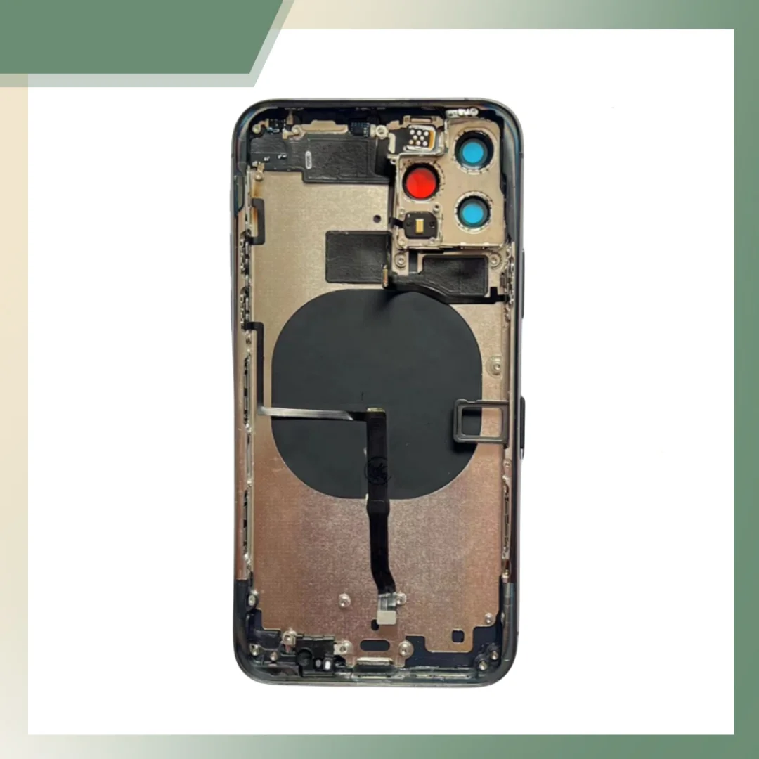 

AAA quality Full Back Cover For Iphone 11 Pro Max 11Pro Battery Middle Chassis Frame Housing Assembly Door Rear with Flex Cable