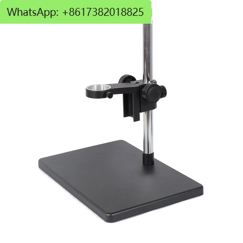 Microscope bracket Focusing mechanism Lifting bracket Base column Ring LED lamp Single cylinder